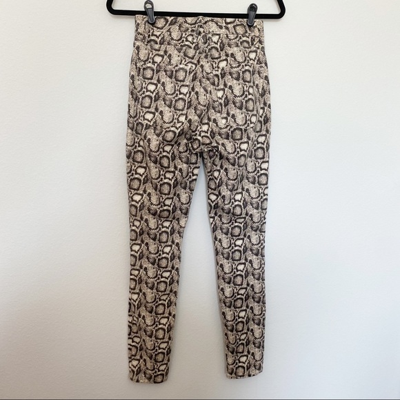 Good American Good Legs Skinny Jeans Snakeskin Print High Waist Stretch Size 4 - Picture 9 of 11